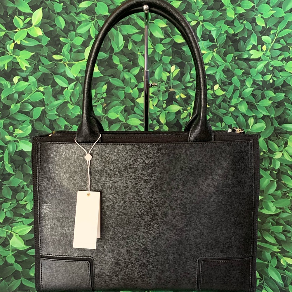 Ella canvas leather tote tory Burch Bag black - Picture 7 of 7